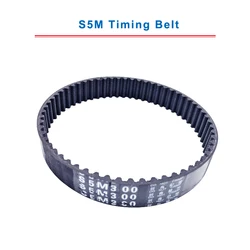 S5M Timing Belt with circular teeth 5M-285/295/300/305/320/325/335/340 belt width 15/20/25mm teeth pitch 5mm