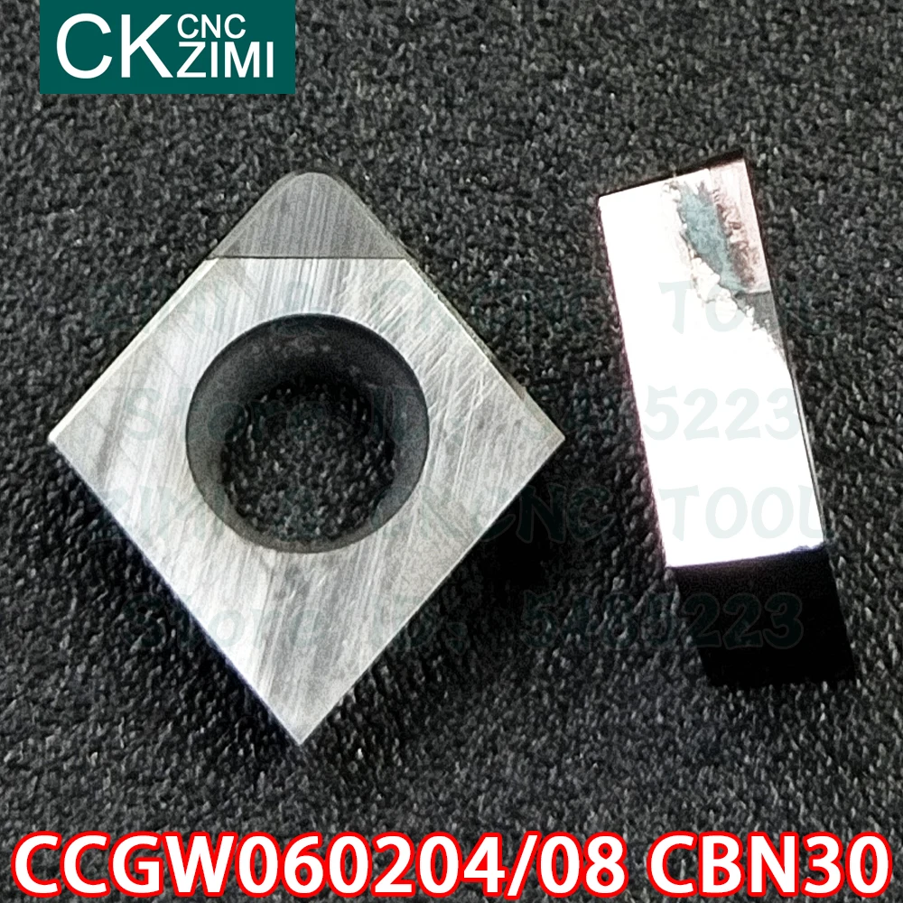 CCMT CCGW09T304 CBN CCMT CCGW09T308 CBN مكعب البورون نتريد CBN إدراج آلة خرط تعمل بالتحكم الرقمي بواسطة الحاسوب أدوات القطع CCMT CCGW 09T3 للصلب الصلب