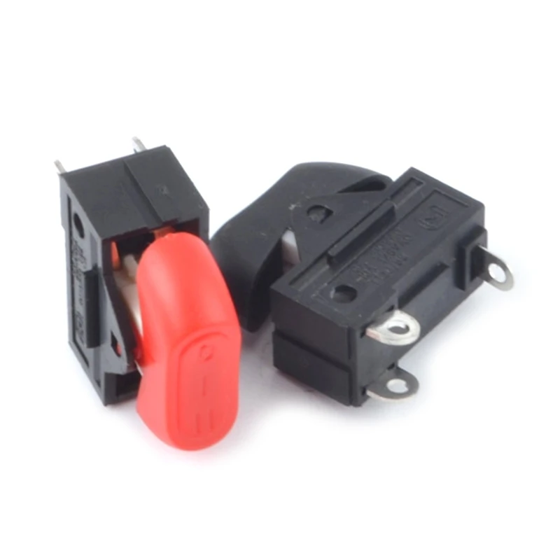 Electric Hair Blower Rocker Switch Hair Dryer Parts 3 Pin 3 Position Rocker Switch ON/Off Rocker Switch Black Red