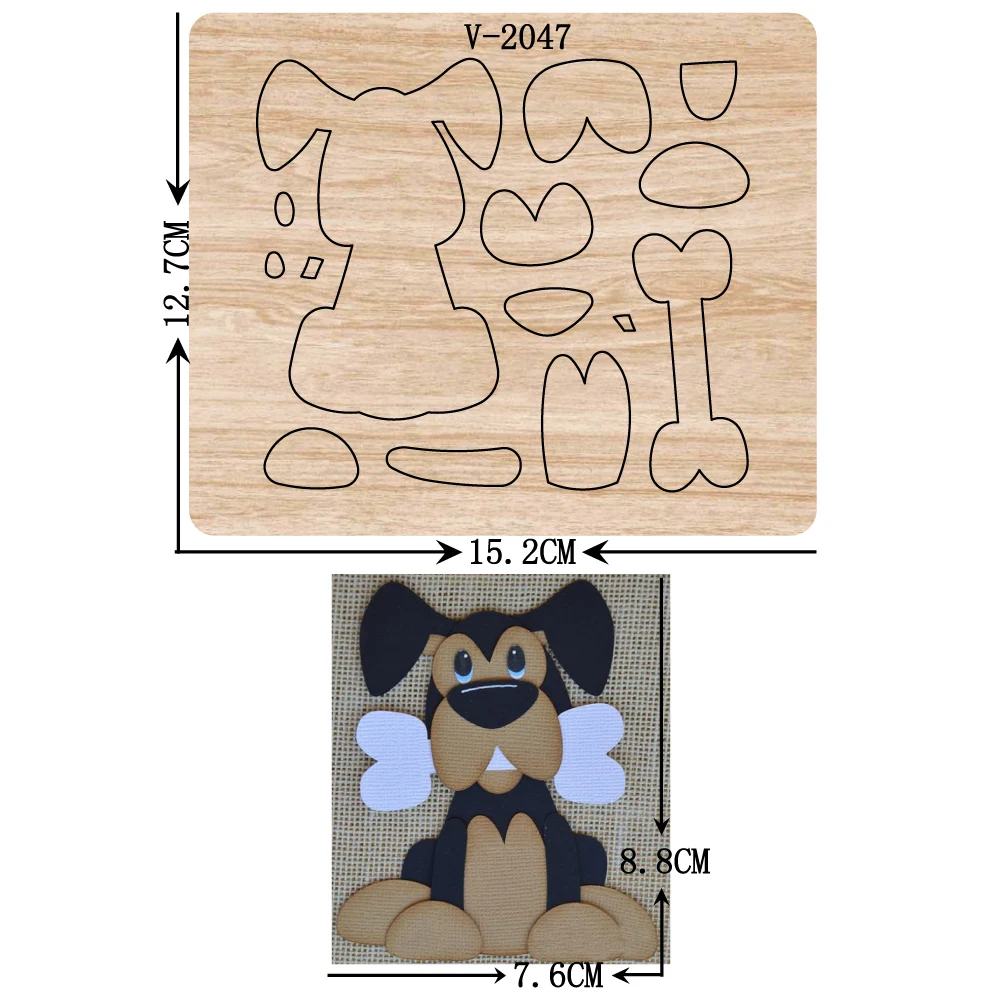 New DOG wooden dies cutting dies for scrapbooking Multiple sizes V-2047