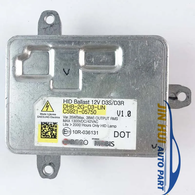 Genuine Used HID Xenon D3S D3R Ballast 10R-036131 C5921-05750 DHB-2G-D3-LIN V1.0 Ballast For KIA Sorento Hyunda DAESUNG PART