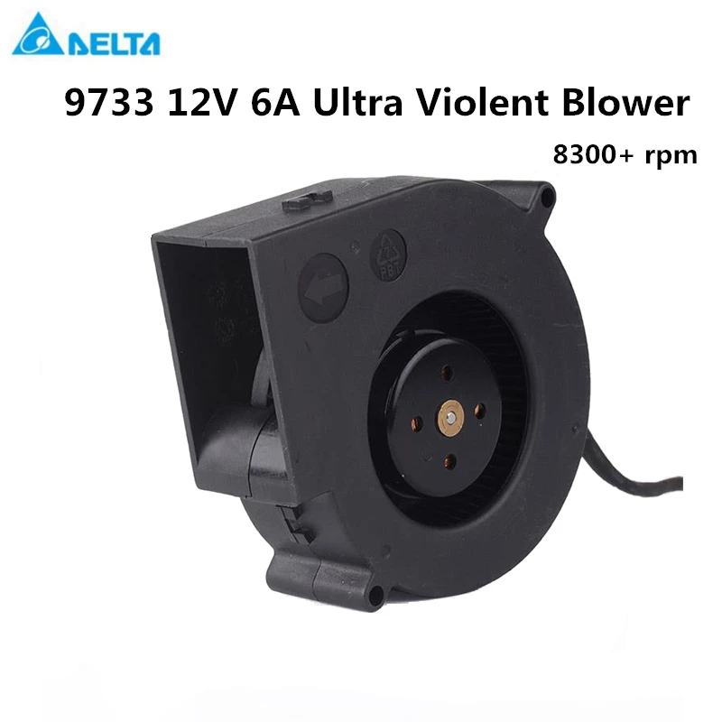 Nowy oryginalny BFB1012UH 12V 6A wysokoprądowy ultra-gwałtowny turbo wentylator wyciągowy dmuchawa grill na świeżym powietrzu 9733 mały przenośny wentylator chłodzący