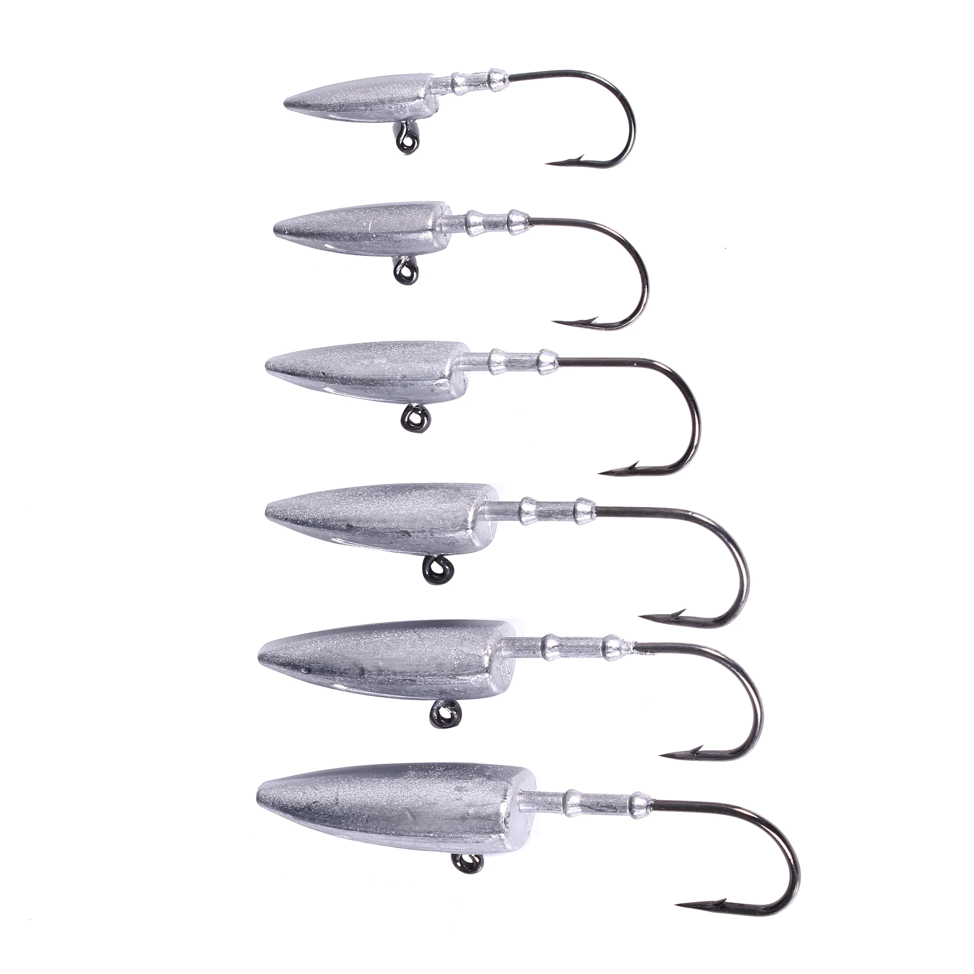 HENGJIA 7 g 10 g 15 g 21 g 28 g 35 g Blei-Jig-Kopf-Kurbelhaken für weiche Wurm-Swimbait-Meeresangelgerät
