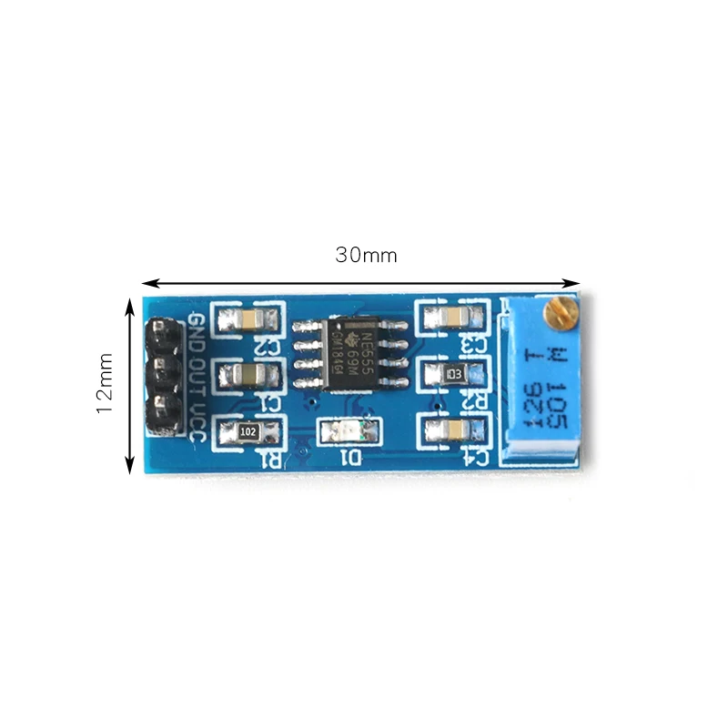 NE555 Pulse Frequency Duty Cycle Adjustable Module Square Wave 5V-12V Signal Generator