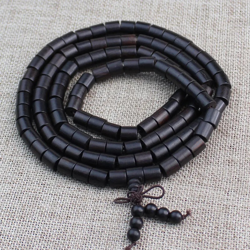 Natural Ebony Chicken Wing Wood beads Bucket Shape Spacer Beads For Jewelry Making Diy Buddhist Bracelets Findings Charms 6/8mm