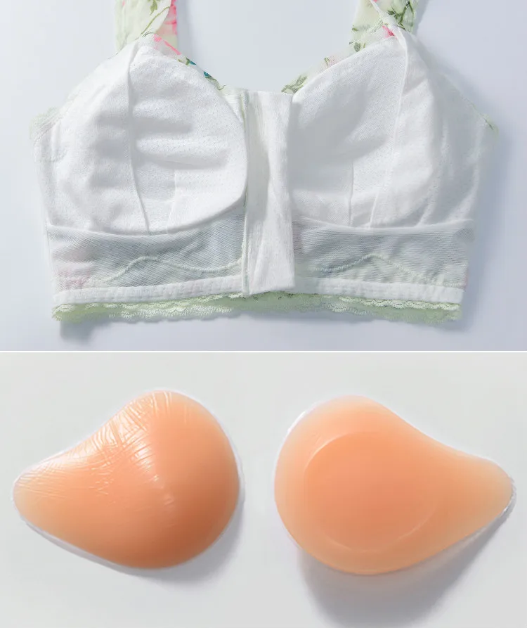 H4668 Female Bra After Breast Cancer Surgery Mastectomy Artificial Prosthesis Bras Without Steel Ring Women Special Underwear