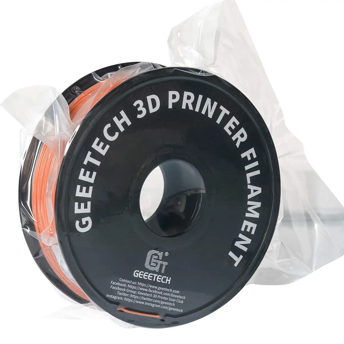 GEEETECH 1 rolle/1kg 1,75mm PLA Filament Vakuum Verpackung Übersee Lagerhallen Braun Farbe Für 3D Drucker Schnelle schiff