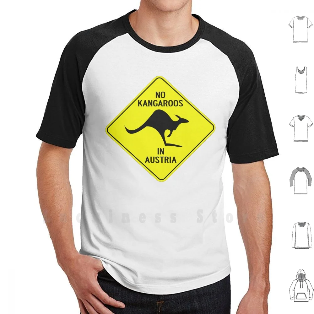 No In Austria T Shirt Print For Men Cotton New Cool Tee Australia Aussie Funny Aussie Jokes Animals Silly Humor Austria