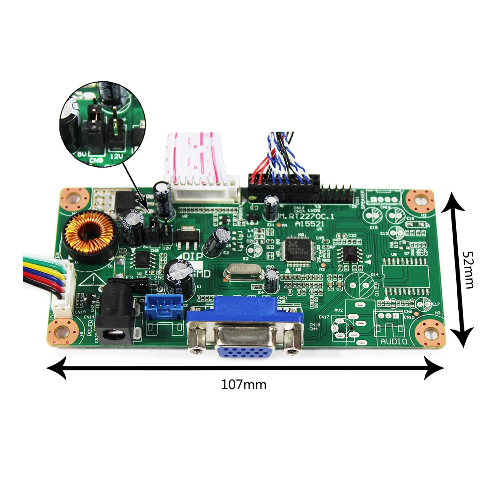 18.5 "M185BGE-L22 1366X768液晶画面画面vgaフルキットのドライバボード