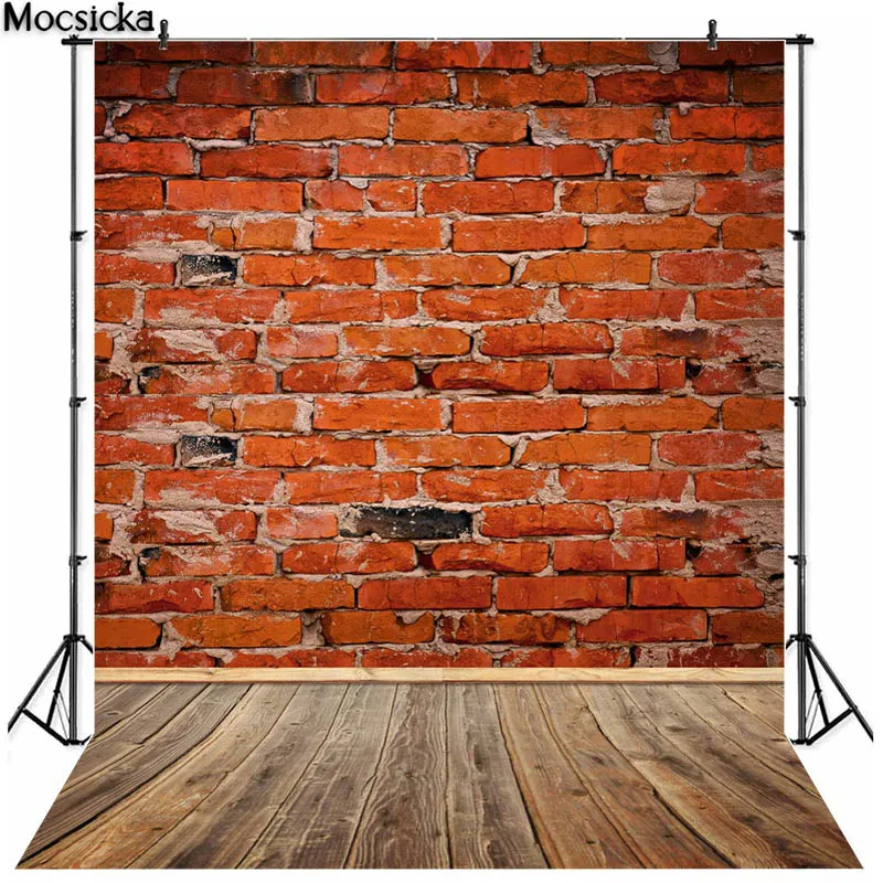 Фон для фотосъемки с кирпичной стеной, портретный студийный реквизит для новорожденных и взрослых, украшение, баннер, винтажный свадебный фотофон