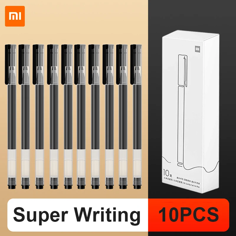 10pcs gel pens Xiaomi MI High-capacity gel pen (10 PCs in a set) is suitable for putting the exam