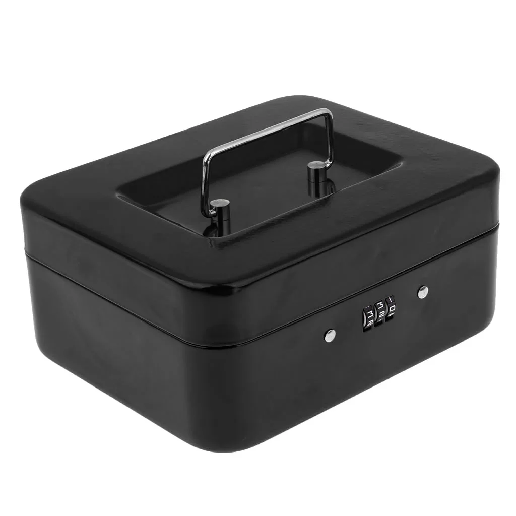 MagiDeal Small Cash Box Piggy Bank Money Box with Combination Lock for Home Security