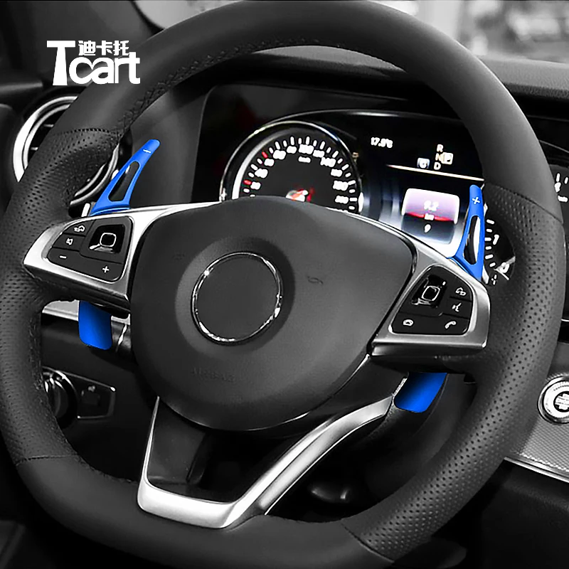 

Автомобильные аксессуары для Mercedes Benz A B C E GLE Class, удлинитель рулевого колеса, алюминиевое лезвие переключения передач