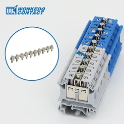 1Pc FBI10-12 Wiring Jumpers For UK16 UIK16 UK10-DREHSI Connector FBI 10-12 DIN Rail UK Terminal Block Accessories Fixed Bridge