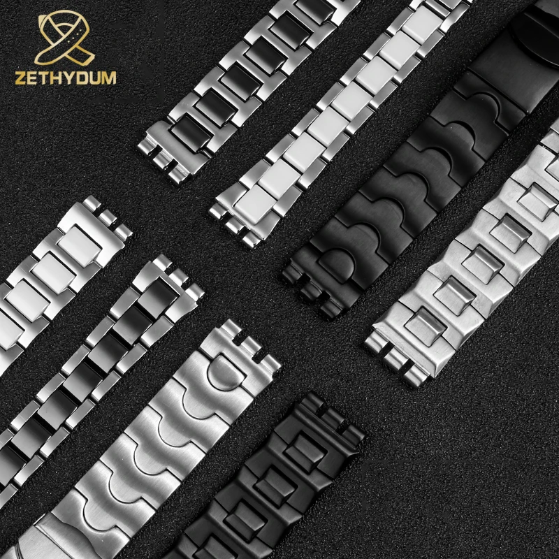 High Quality Stainless Steel Watchband Watch Strap For Swatch YCS410GX 482 501 YAS Men /Women\'s Metal 17mm 19mm Watch Bracelet