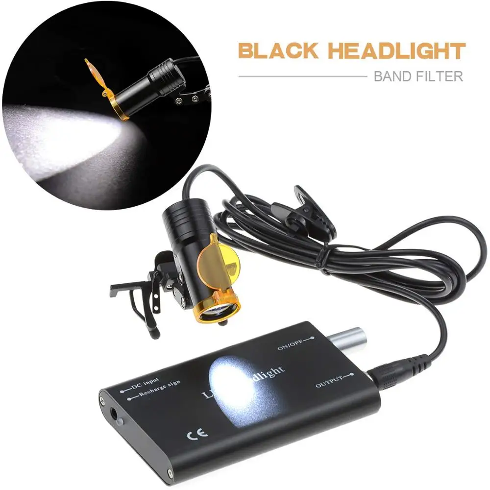 TDOUBEAUTY 5W Portable Head Light Lamp for Dental Medical Binocular Glasses LED (AC100-240V)