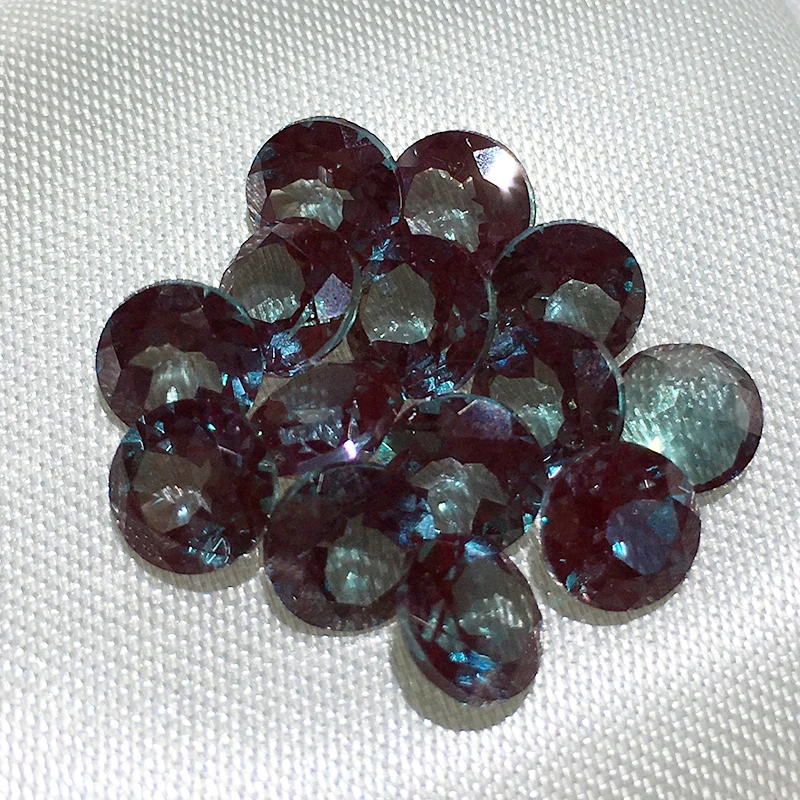 5mm Alexandrite Multi Color Change Faceted Loose Round Shape Alexandrite Gemstones