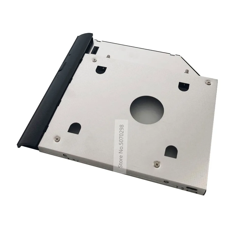 

With Bezel Cover Faceplate 2nd SATA 2.5 Hard Drive HDD Optical bay Caddy Frame Bracket 9.5mm for Toshiba C55-B5350 C55-B5270