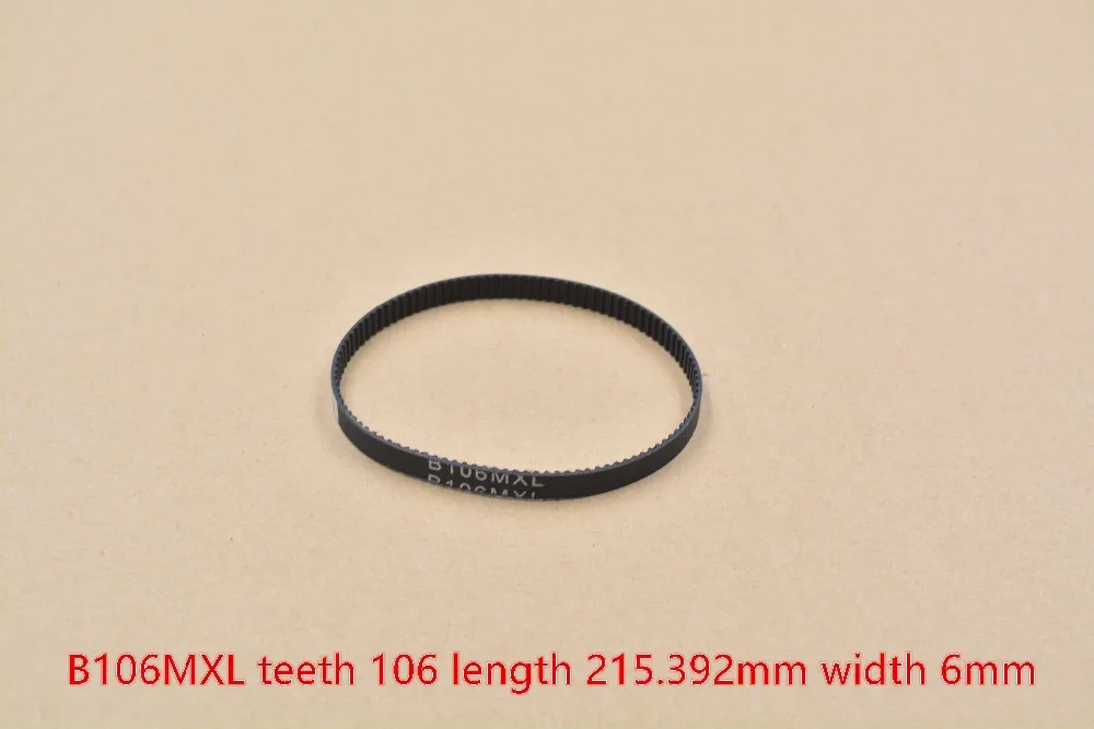 LINK CNC from B104MXL to B114MXL Rubber 6mm width Closed-loop MXL Timing Belt Closed Loop