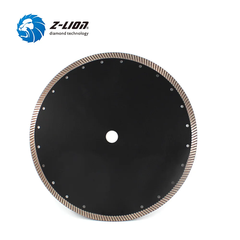 Imagem -02 - Z-lion-diamond Circular Saw Blade Turbo Disco de Corte para Granito Mármore e Cerâmica 350 mm 14 in a Melhor Qualidade 1pc