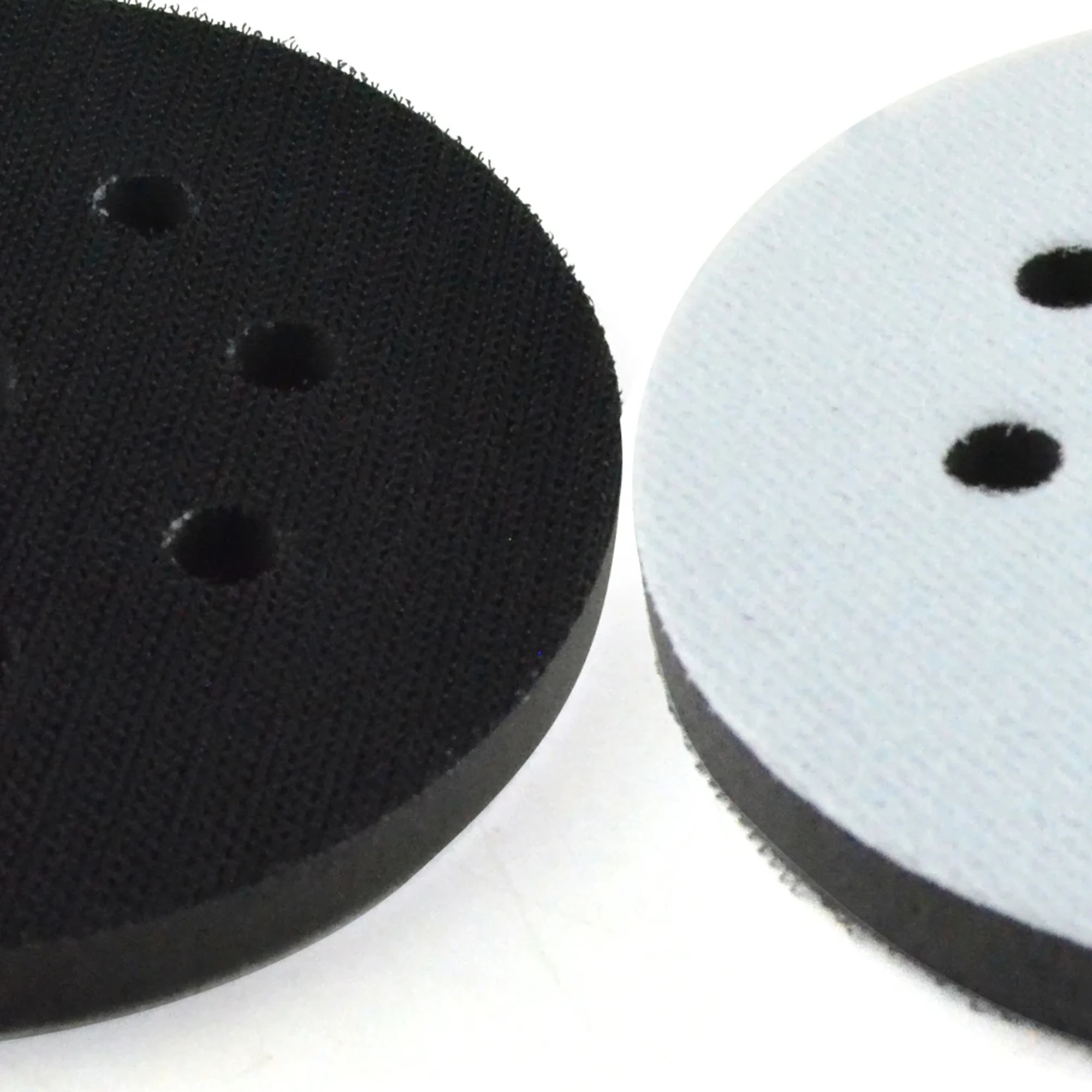 2PCS 5 Zoll (125mm) 9-loch Weichen Schwamm Interface Pad für Schleifen Pads und Haken & Klettschleifscheiben für Unebene Oberfläche Polieren