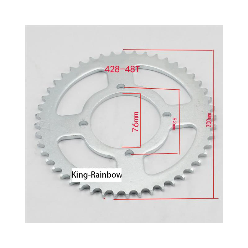 Gear Wheel Plate 420 428 37T tooth 48mm 52mm rear chain sprocket for 90CC-160cc ATV quad Stomp pit dirt bike 420 37Teeth