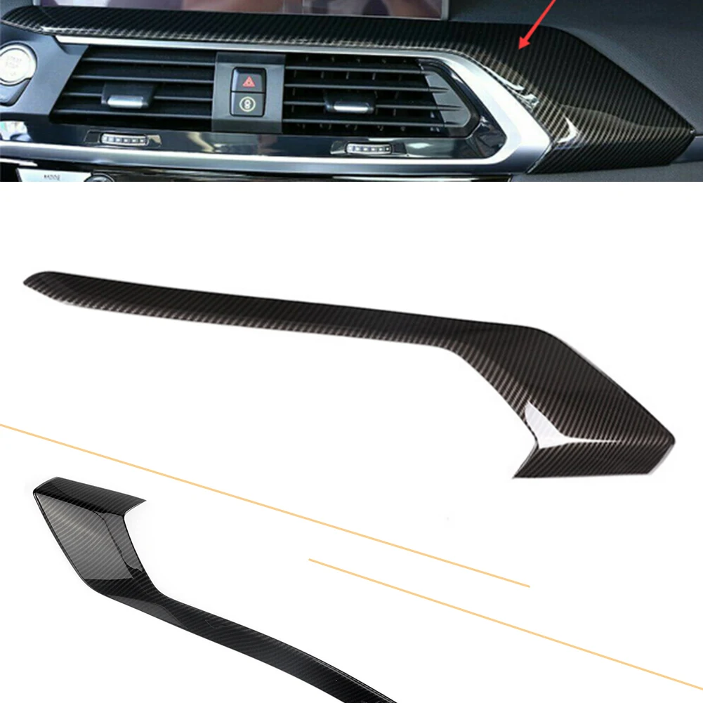 

For BMW X3 G01 2018 2019 Car Central Console Air Vent Outlet Trim Cover Parts Replacement Carbon Fiber Style