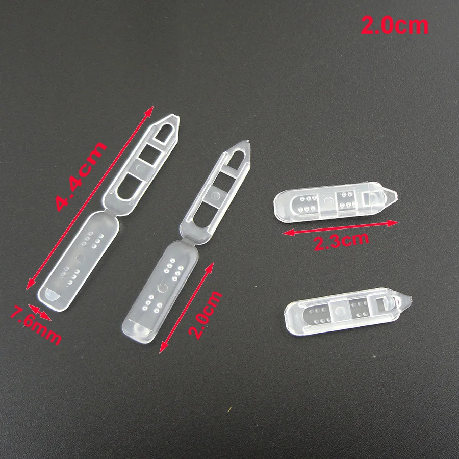 100PCS 2.5cm 2.8cm 3.5cm Clear Plain Plastic Pin Back For Brooches 4cm Plastic Safety Pins Frog Hairpin DIY hair accessories