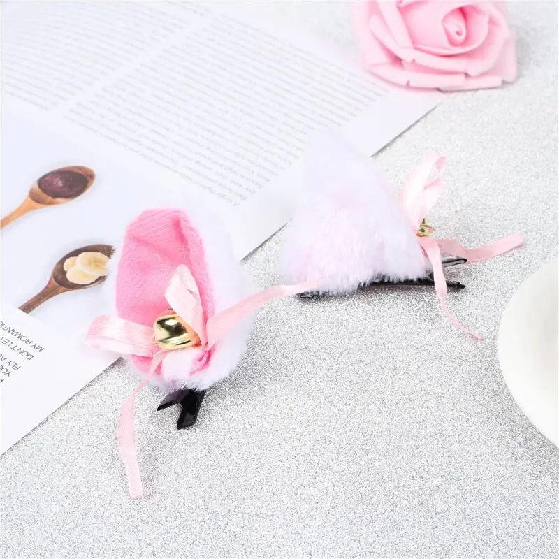 Cute Cat Ear Hair Clips For Women Girls Headwear Anime Hairpins Headdress Lolita Hairclips Party Cosplay Girls Hair Accessories