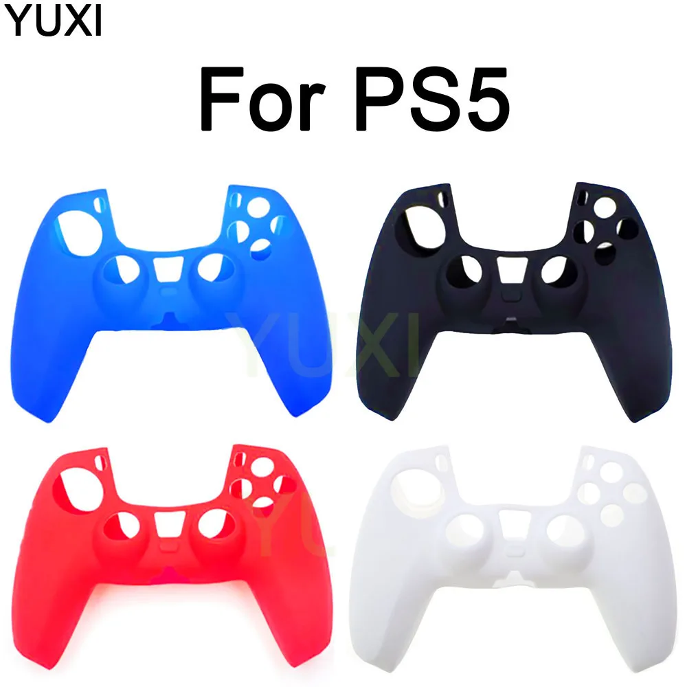 YUXI Soft Silicone Gamepad Protective Case Cover Game Pad Joystick Case for PS5 Game Controller Skin Guard