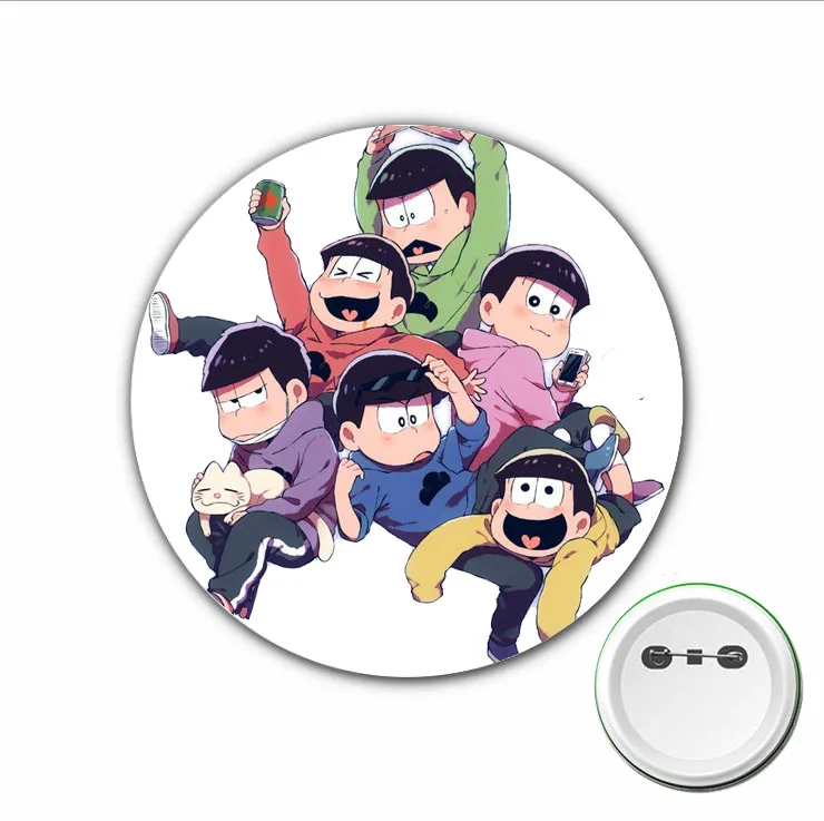 3 قطعة اليابان أنيمي ماتسونو Osomatsu تأثيري شارة الكرتون بروش دبابيس حقائب الظهر شارات زر الملابس والاكسسوارات