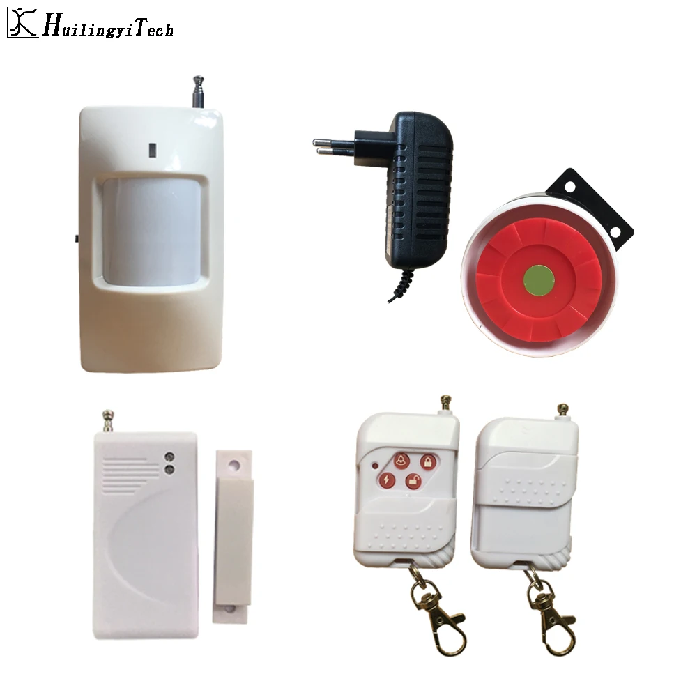 Wireless Remote Control Key Telecontrol For 99 Zones PSTN and GSM Security Alarm 433mhz motion sensor