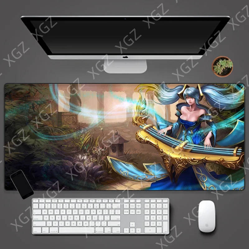 Yuzuoan XL  90x40cm Large Mouse Pad Kawaii Room Decoration Gamer Computer Keyboard Table XXL Anime Mouse Pad Game Accessories