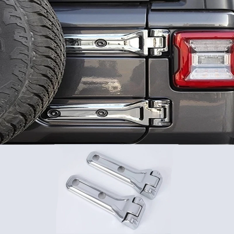 

for Jeep Wrangler JL 2018 2019 2020 ABS Car Trunk Tailgate Door Hinge Cover ABS Exterior Accessories