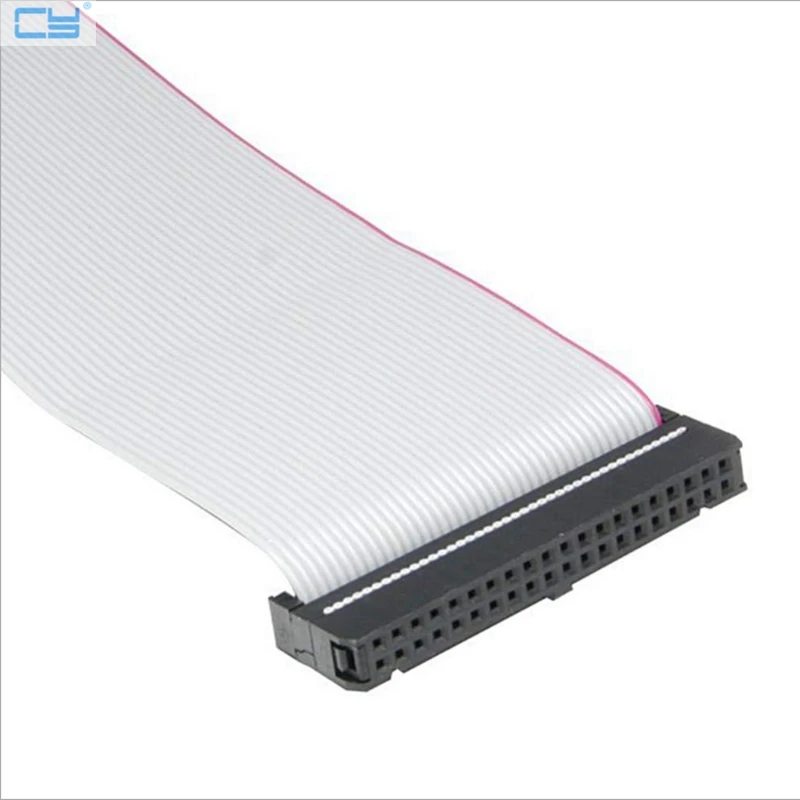 ยืดหยุ่นแบนฮาร์ดดิสก์ไดรฟ์ข้อมูลสาย 40Pin PC ชายหญิง IDE Hard Disk Drive Connector Extension ใหม่ C26 สาย
