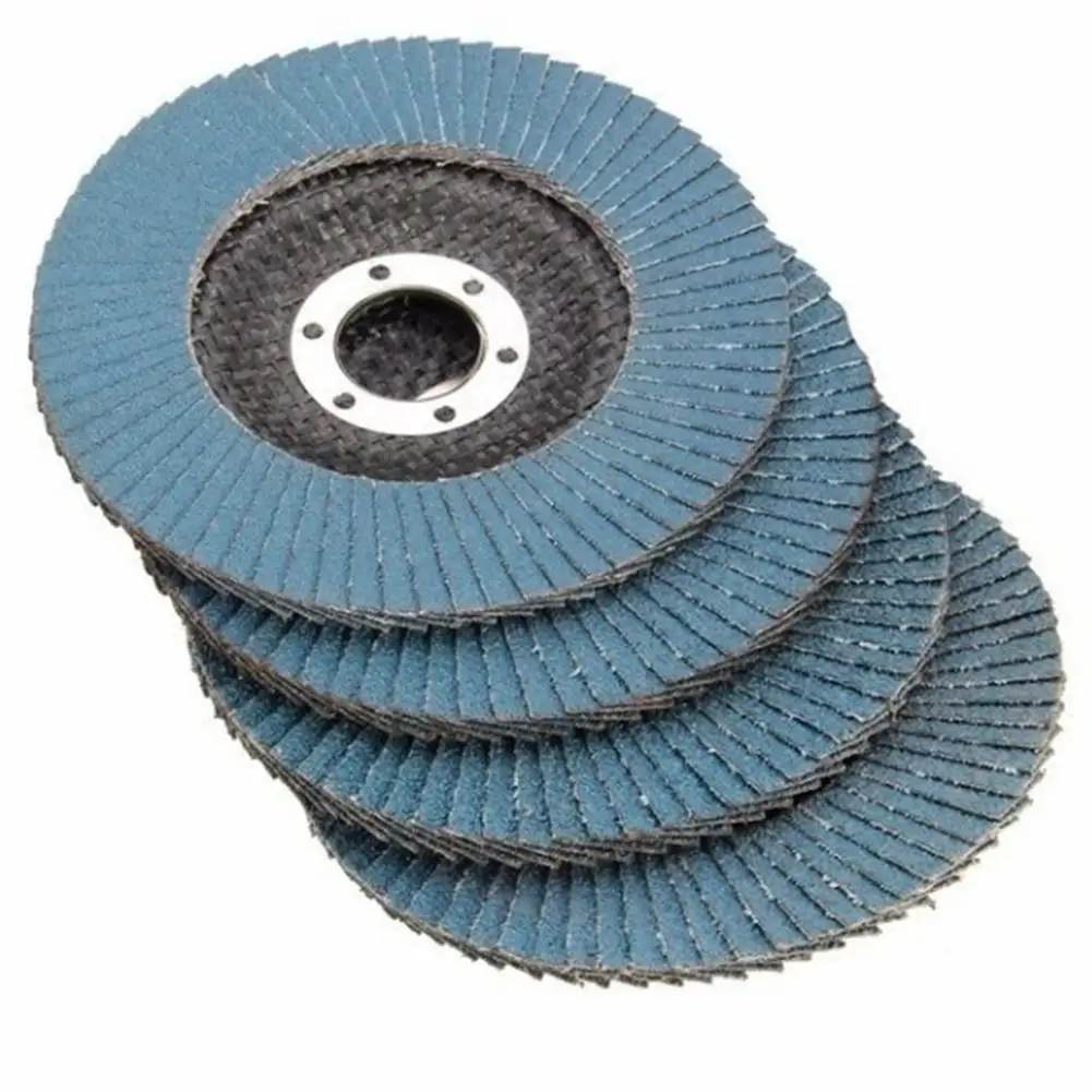 10pcs Professional Flap Discs 115mm 4.5 Sanding Discs 40/60/80/120 Grit Grinding Wheels Blades for Angle Grinder