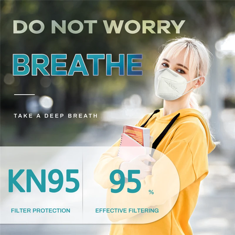 KN95 Mascarillas Facial Face Mask 95% PM2.5 FFP2 CE 5 Layers Filter Breathable Health Disposable Mouth Mask For Face Mascarilla