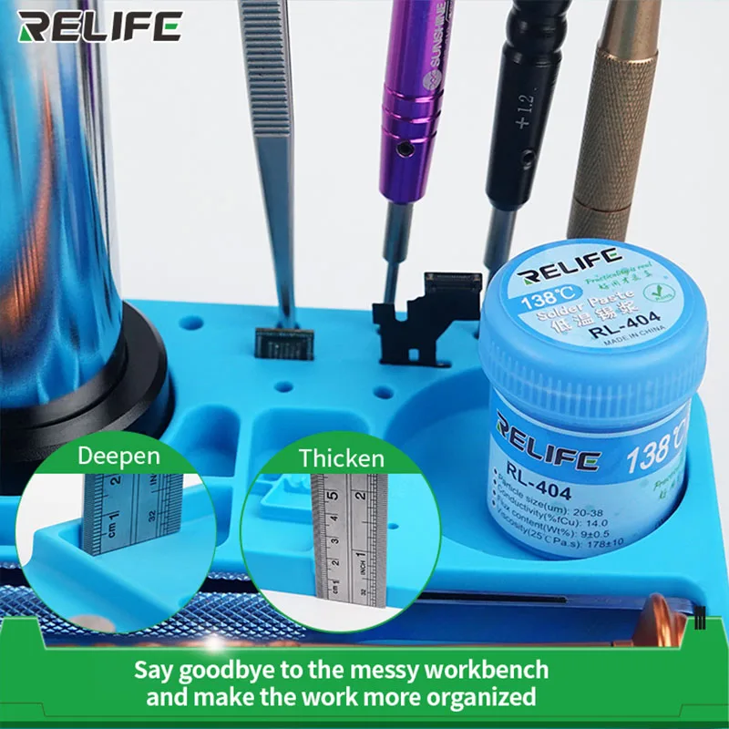 Cách Điện Cao Kính Hiển Vi Miếng Lót Silicone Siêu Micro Hàn Thảm Phù Hợp Cho Tất Cả Các B1 Kính Hiển Vi Căn Cứ RL-004M Với Khe Lưu Trữ
