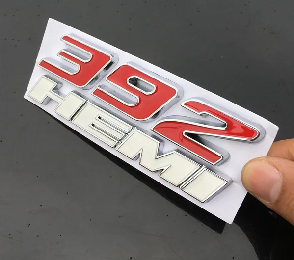 3D Auto Stickers Metal 392HEMI Badge Emblem Decal Motorbike Car Accessories