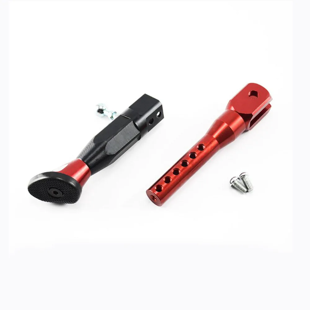 Motorcycle Kickstand 22-25CM Height Adjustable Motor Scooter Modified Foot Bracket CNC Aluminum Alloy Side Stand