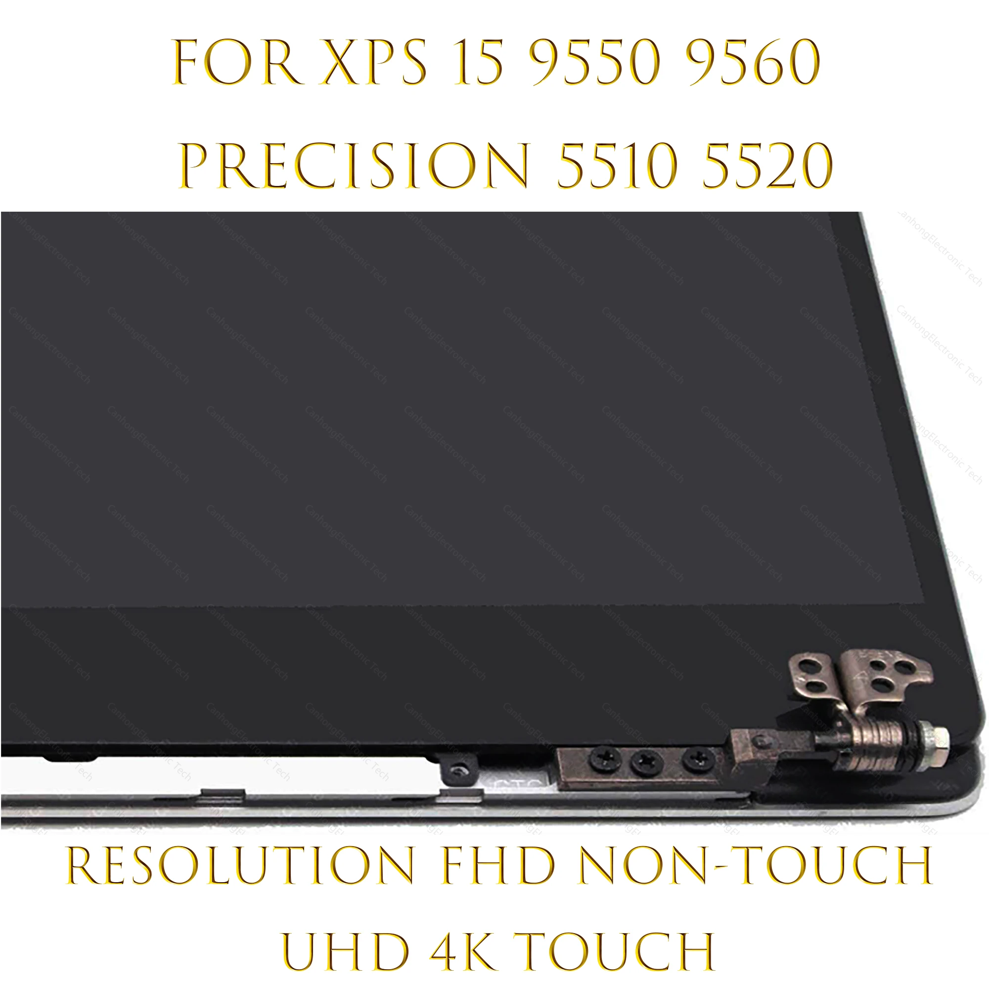 Pantalla táctil LCD de 15,6 "para Dell XPS 15 9550 9560 Precision 5510 5520 P56F P56F001, montaje completo de pantalla FHD UHD 4K