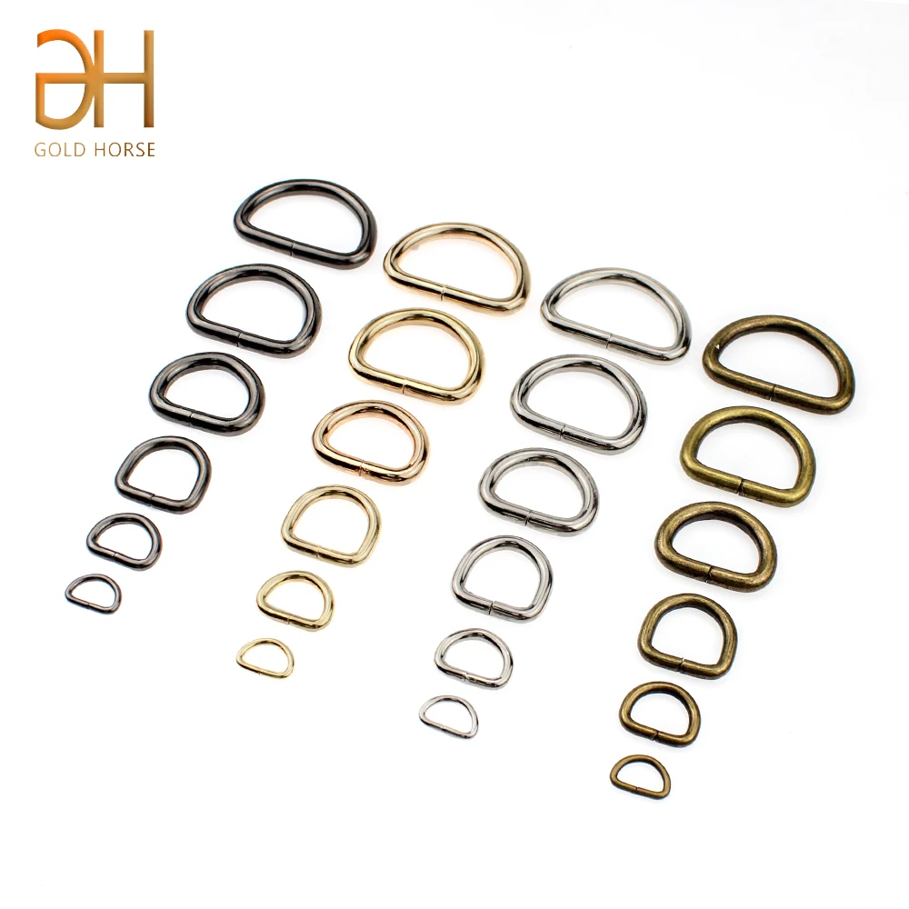 10Pcs 10/13/16/20/25/32MM Metal Hand Bag Purse Strap Belt Dog Collar Chain Web O Dee D Ring Buckle Clasp DIY Heavy Duty Strong