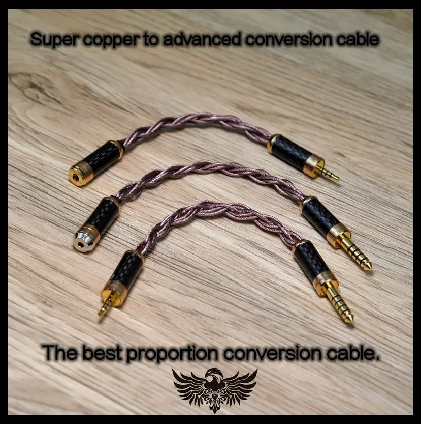 Super copper top conversion cable 4.4mm to 4.4mm 3.5mm to 3.5mm 2.5mm to 2.5mm