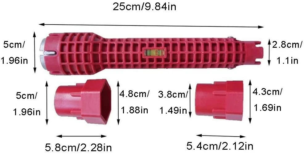 8 Trong 1 Flume Magic Cờ Lê Bồn Rửa Magic Cờ Lê Vòi Ống Nước Dụng Cụ 8 Trong 1 Chống Trơn Trượt Nhiều Chìa Khóa nhà Bếp Sửa Chữa Hệ Thống Ống Nước Cờ Lê Công Cụ