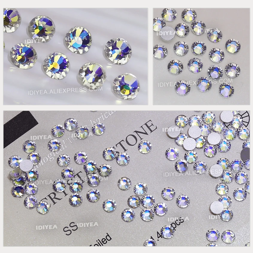 Beautiful Moon night ss3-ss30 non hot fix Rhinestone flat back crystal strass glitters glass stone for DIY nail wedding diamond