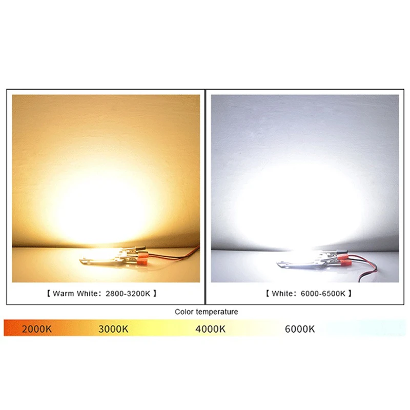 Chip de lámpara LED COB de CA 220V, 10W, 20W, 30W, 50W, IC inteligente, sin necesidad de controlador, bombilla LED para foco de luz de inundación,