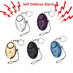 Zelfverdediging Alarm 120dB Eivorm Meisje Vrouwen Security Beschermen Alert Persoonlijke Veiligheid Scream Luid Sleutelhanger Emergency Defensealarm