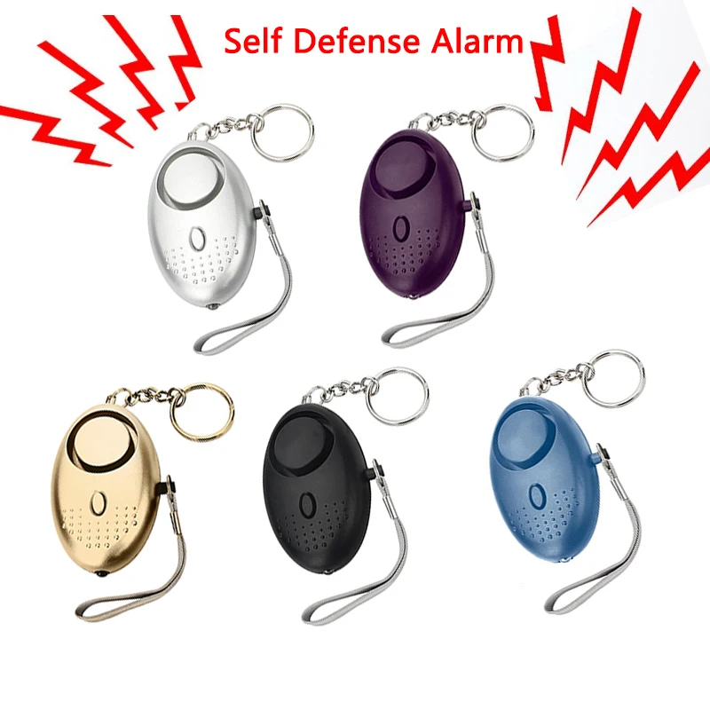 Self Defense Alarm 120dB Egg Shape Girl Women Security Protect Alert Personal Safety Scream Loud Keychain Emergency DefenseAlarm