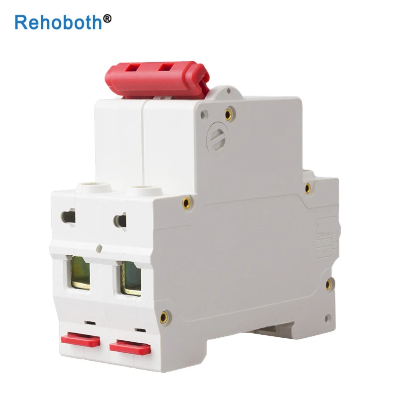 2P Mini Air Circuit Breaker Protector AC 10A/16A/32A/50A/63A Switch MCB