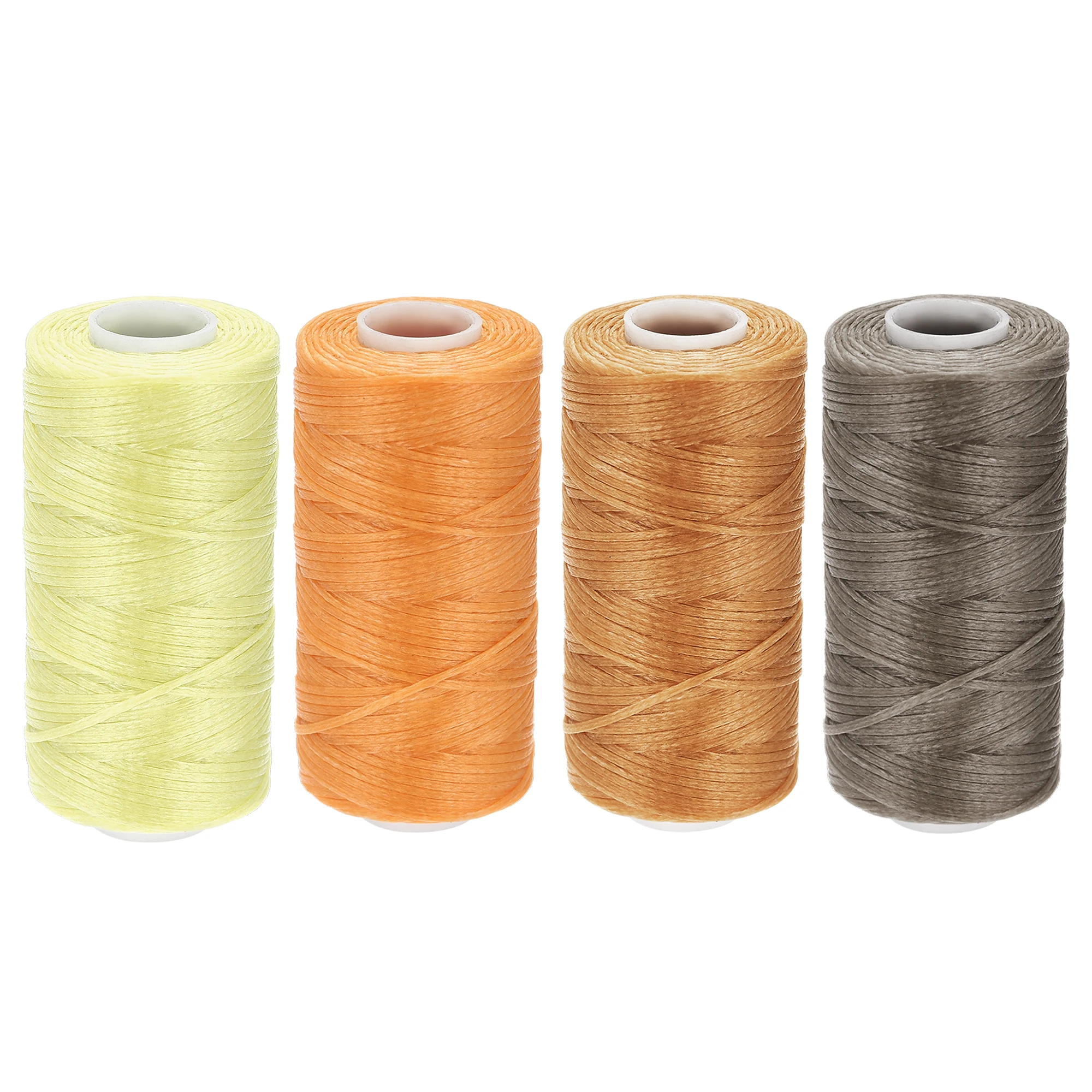 

Uxcell Waxed Leather Thread Set 55 Yards 150D/0.8mm Flat Polyester Cords for Hand Sewing (Pastel Colors, 4pcs)